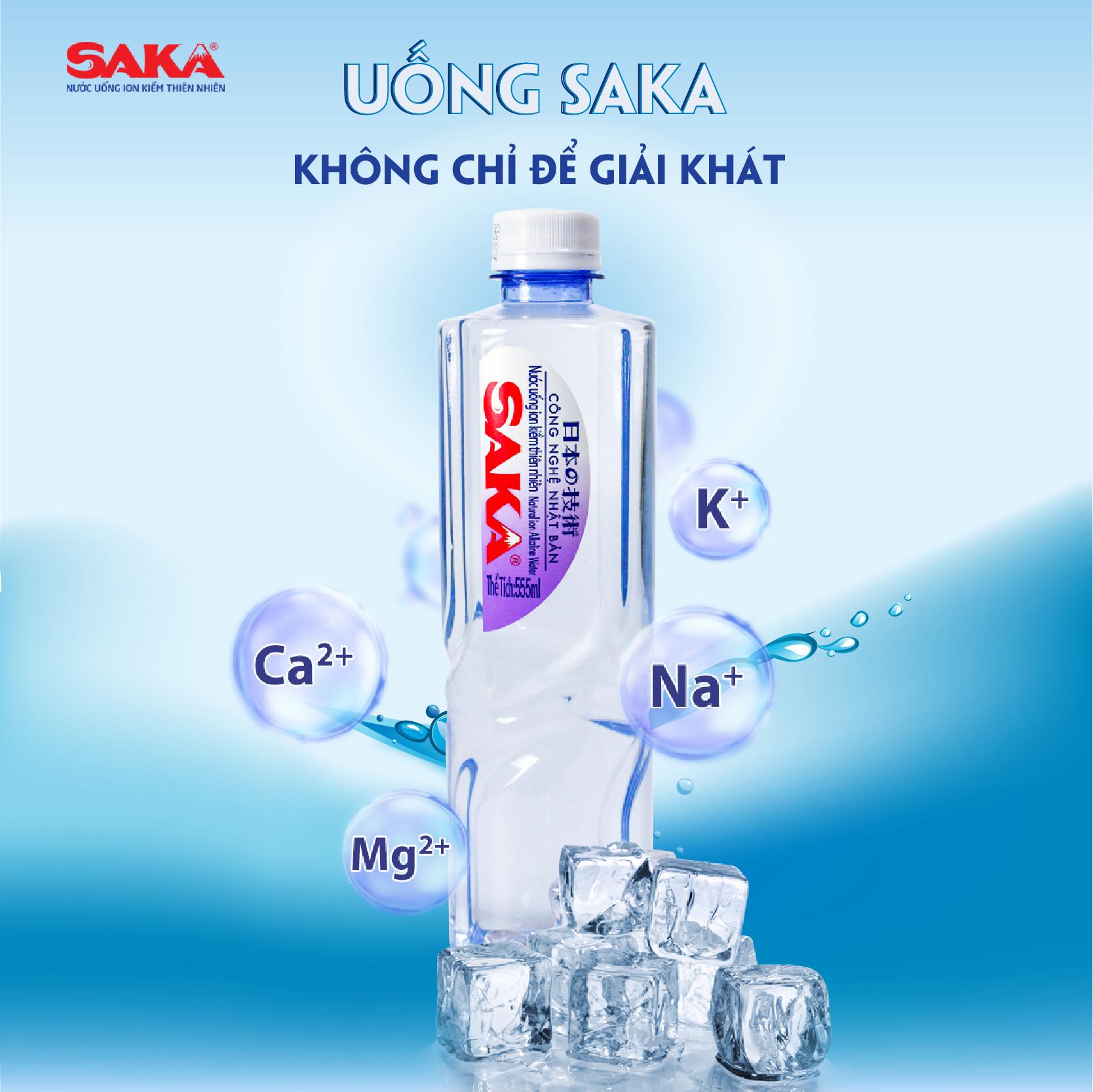 Nước uống ion kiềm Saka