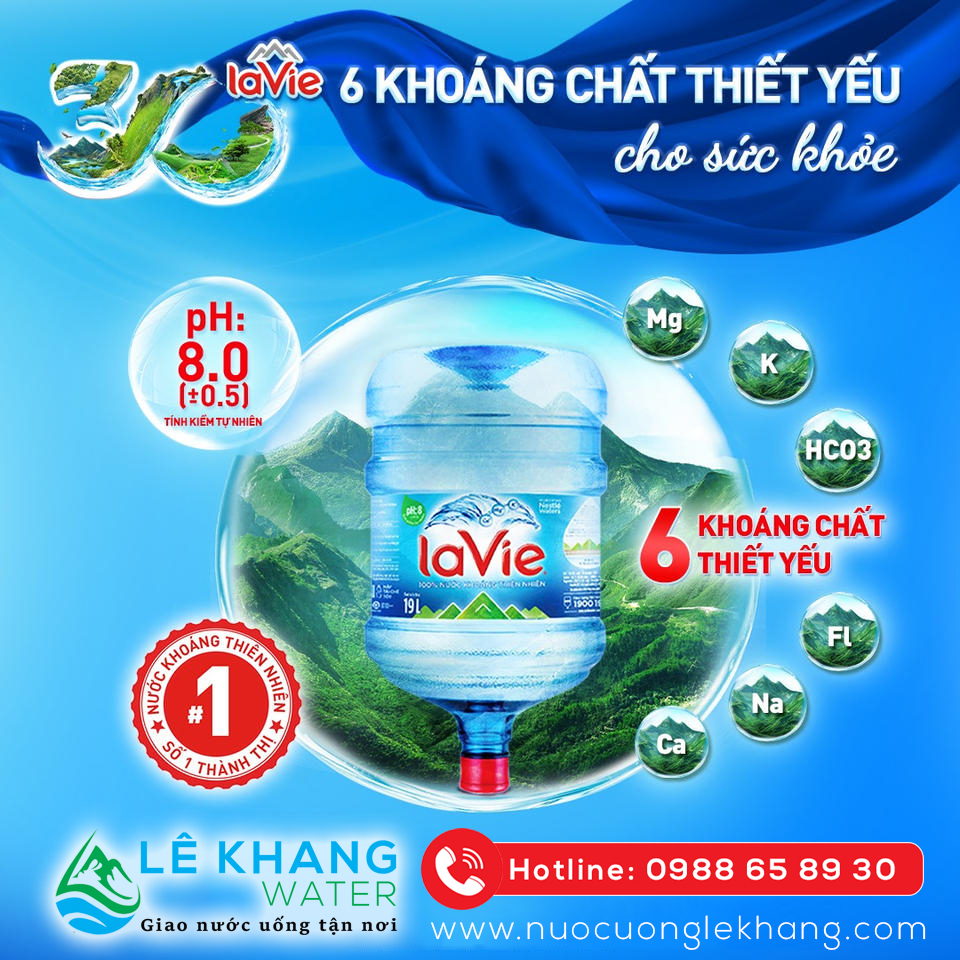 Đại lý nước khoáng LaVie Lê Khang Water