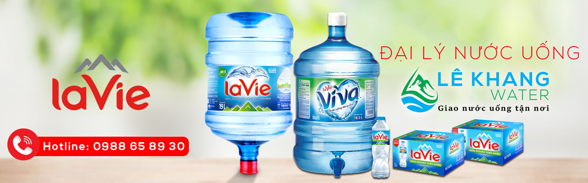 Đại lý nước khoáng LaVie Lê Khang Water