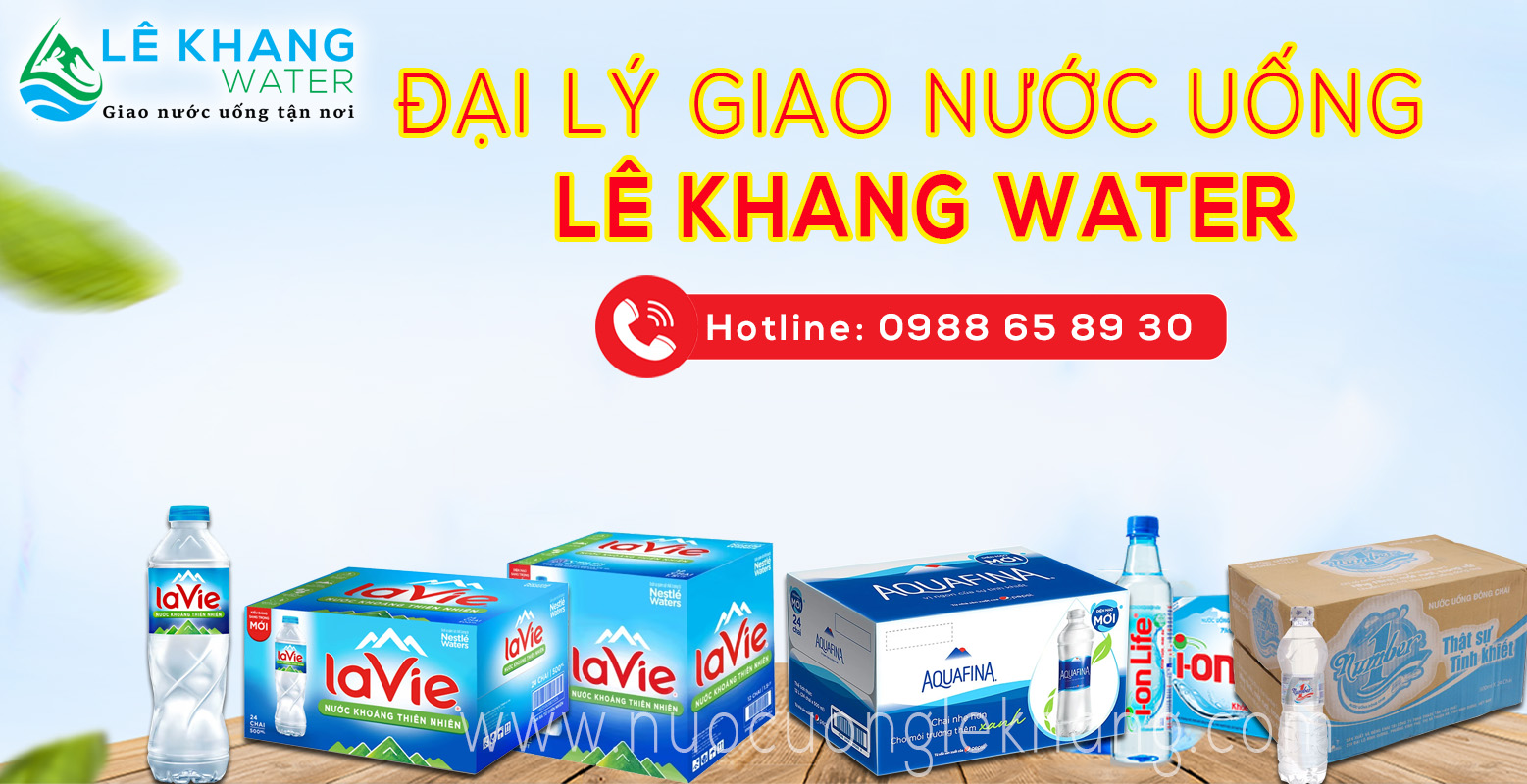 Đại lý nước suối đóng chai Lê Khang