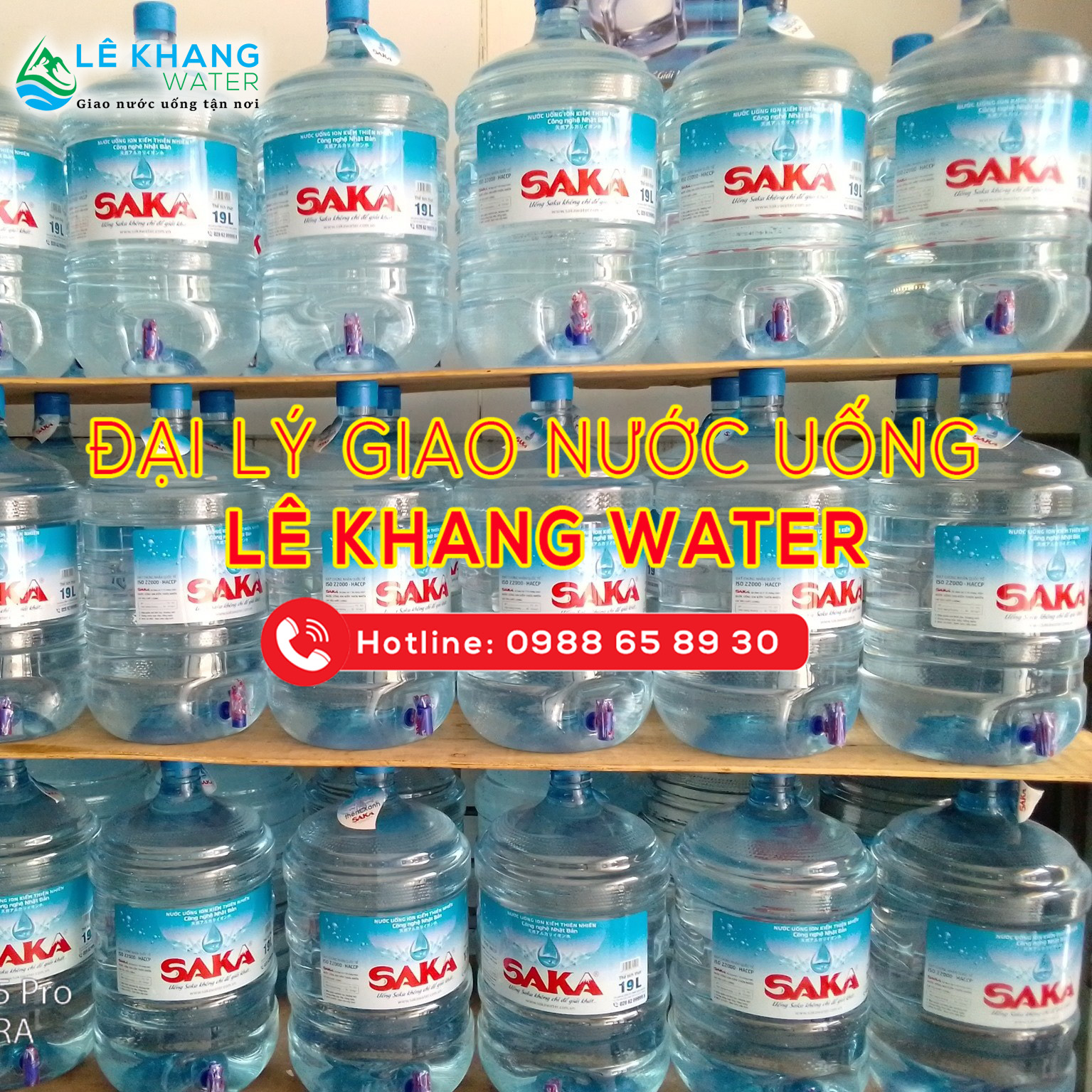 Đại lý nước uống Saka Lê Khang Water