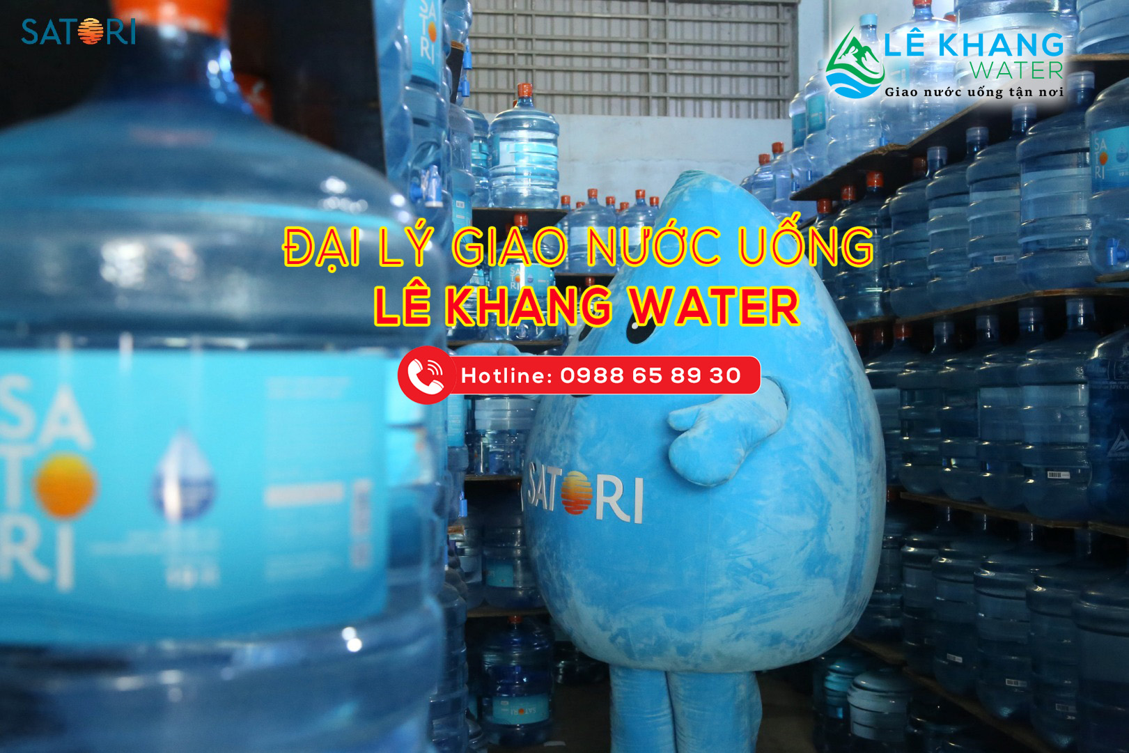 Đại lý giao nước uống Satori Lê Khang Water